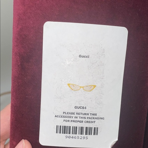 Gucci Women's Gold Cat-Eye Glasses - Picture 9 of 10